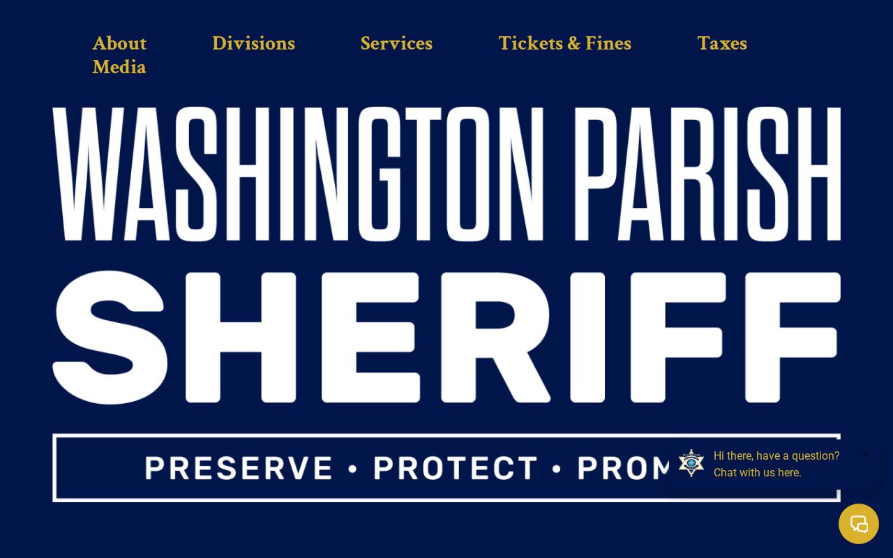 Washington Parish Sheriff's Office arrest records and published service fees